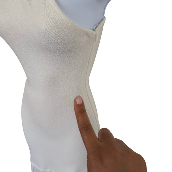 Proenza Schouler White One Shoulder Gown Dress Bridal Modern Minimalist Sz 0 - Picture 3 of 13